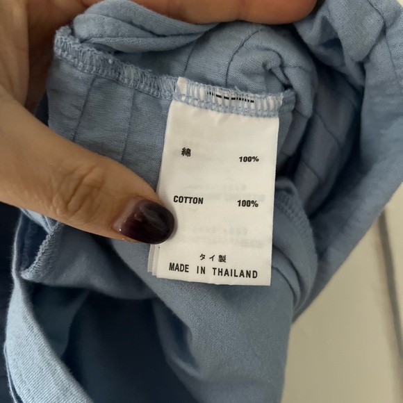 Yacco Maricard Light Blue Pleated Long Sleeve Shirt Jacket Shaket Size Large - Picture 3 of 7